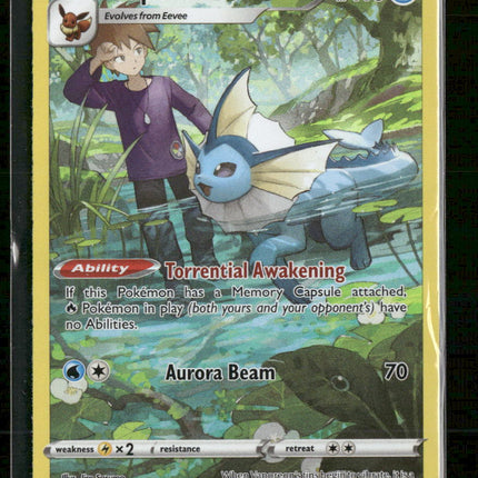 SWSH09: Brilliant Stars Trainer Gallery Vaporeon #TG02/TG30
