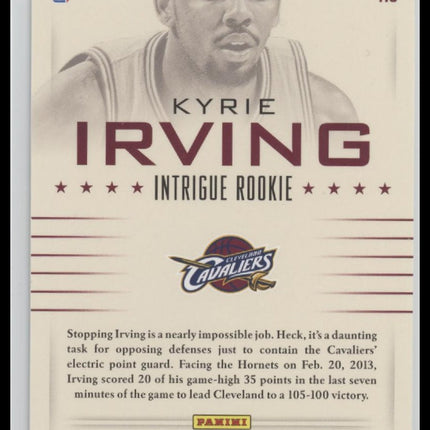 2012-13 Panini Intrigue Kyrie Irving Rookie #/199 Auto #113
