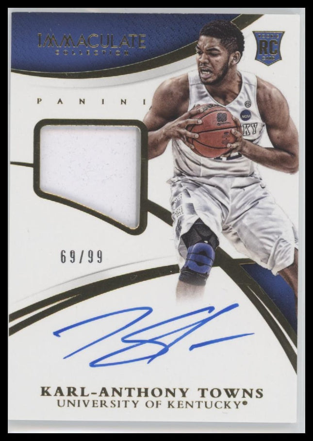 2015 Immaculate Collection Collegiate Patch Auto Karl-Anthony Towns #/99 #341