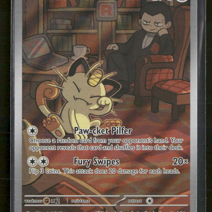 SV10: Destined Rivals Team Rocket's Meowth #203/182