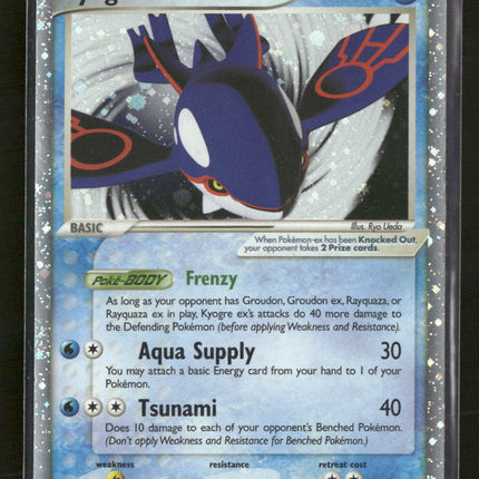 Nintendo Promos Kyogre ex #037 Damaged