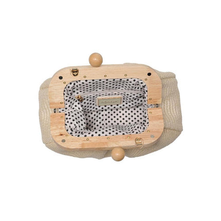 Wooden Frame Clutch