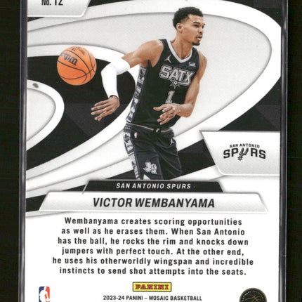 2023-24 Panini Mosaic Give and Go Victor Wembanyama #12