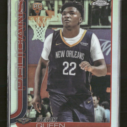 2025-26 Topps Chrome Refractor Derik Queen Rookie #263
