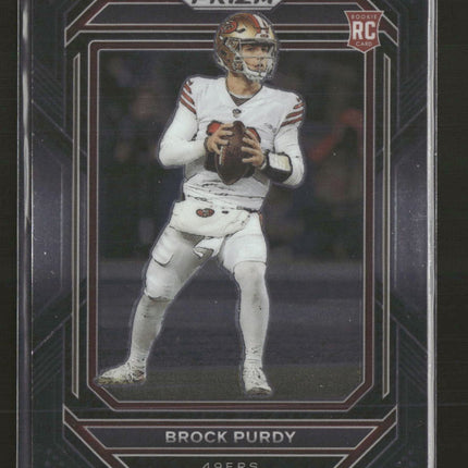 2022 Panini Chronicles Prizm Black Brock Purdy #PB-8