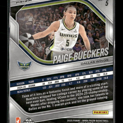 2025 Panini Prizm WNBA Ice Prizms Paige Bueckers #5