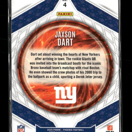 2025 Panini Phoenix Paragon Jaxson Dart #4