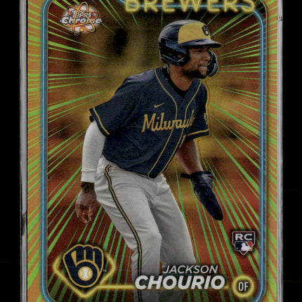 2024 Topps Chrome Topps Chrome Radiating Rookies Jackson Chourio #RR-8