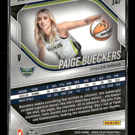 2025 Panini Prizm WNBA Ice Prizms Paige Bueckers #147