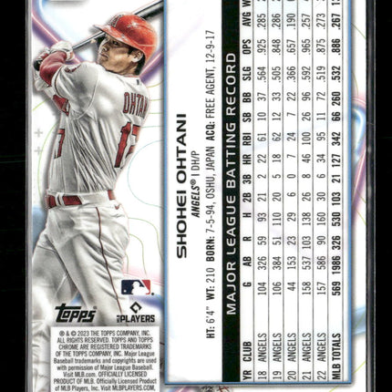 2023 Topps Chrome Cosmic Shohei Ohtani #91