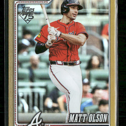 2026 Topps Gold Rainbow Foil Matt Olson #/50 #39