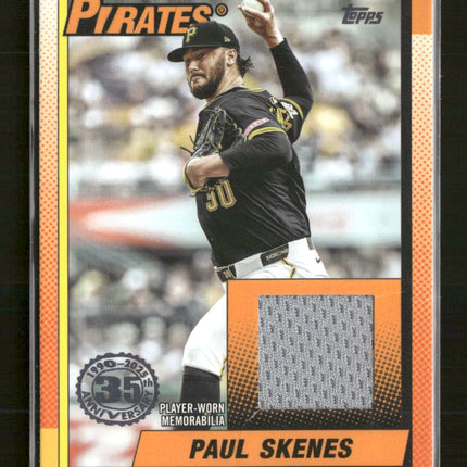 2025 Topps Update 35th Anniversary Relics Paul Skenes #90RU-PS