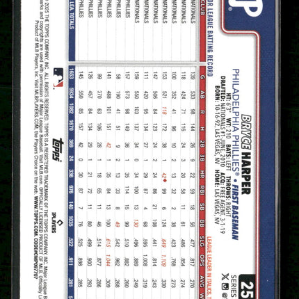 2025 Topps Team Logo Border Bryce Harper #250