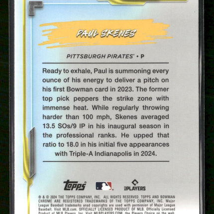 2024 Bowman Chrome My 1st Bowman Mojo Refractors Paul Skenes #M1B-36