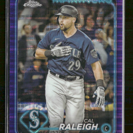 2024 Topps Purple Sonar #/275 Cal Raleigh #122