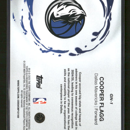2025-26 Topps Generation Now Cooper Flagg #GN-1