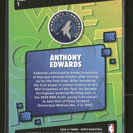 2020-21 Hoops We Got Next Anthony Edwards #1