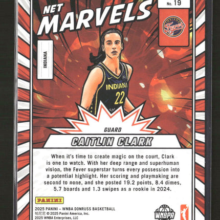 2025 Donruss WNBA Net Marvels Caitlin Clark #19