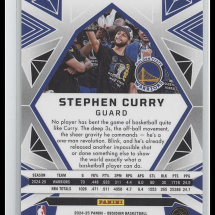 2024-25 Panini Obsidian Electric Etch Caldera Stephen Curry #182
