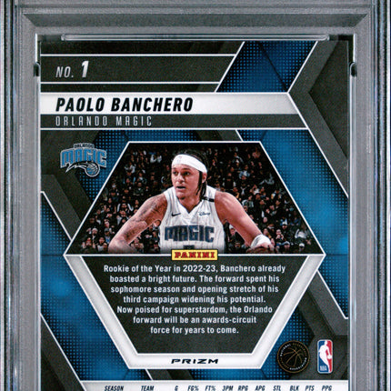2024 Panini Mosaic Genesis Paolo Banchero 9 PSA #1