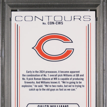 2024 Panini Phoenix Contours Caleb Williams 9 PSA #CONCWS
