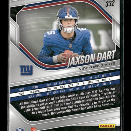 2025 Panini Prizm Silver Jaxson Dart #332