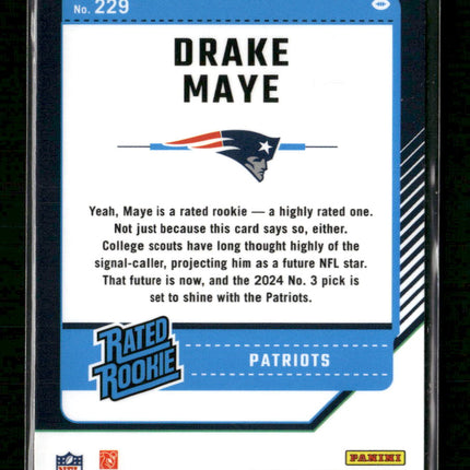 2024 Donruss Optic Drake Maye Rookie #229
