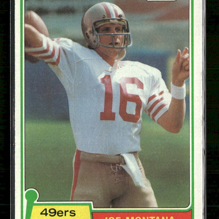 1981 Topps Joe Montana Rookie #216