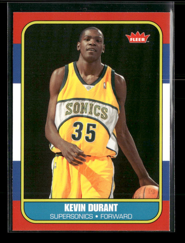 2007-08 Fleer 86-87 Retro Rookies Kevin Durant #86R-143