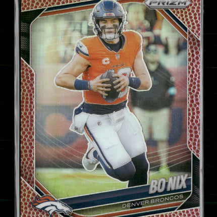 2025 Panini Prizm Pigskin Bo Nix #/180 #142