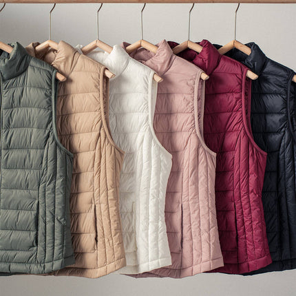 White Zip-Up Vest