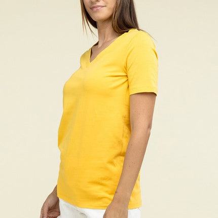 Cotton V-Neck Short Sleeve T-Shirts