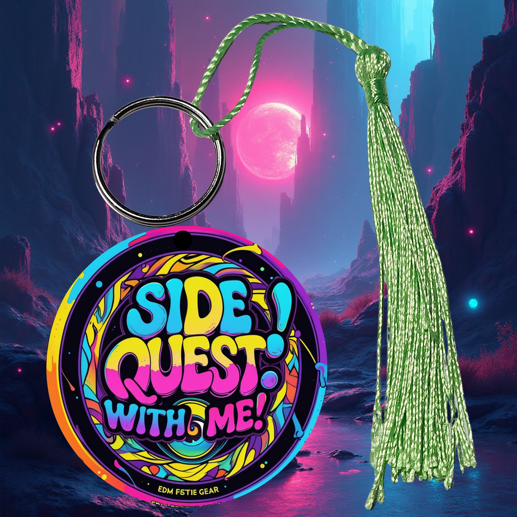 PLURR Aluminum Keychain for Raves and Festivals