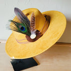 Peacock Feather with Spotted Turkey Feather