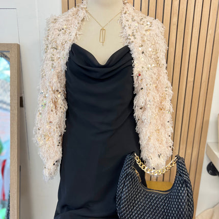 Black Cowl Neck Dress