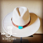 Cognac Leather w/ Turquoise Slab