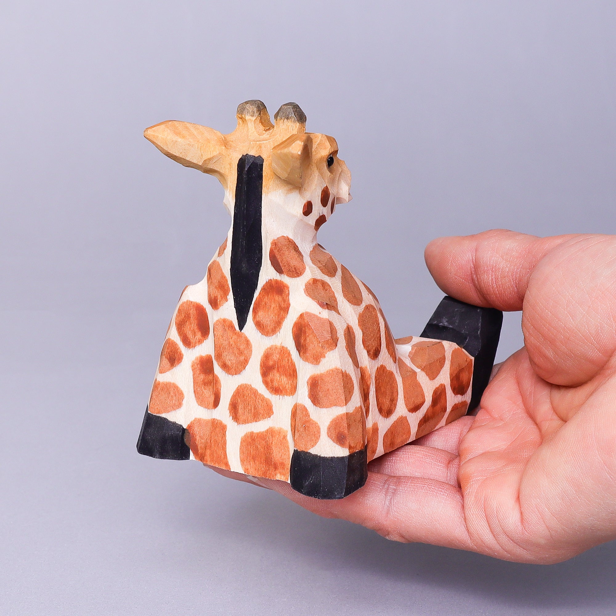 Paint Your Own Wood Carved Giraffe DIY Painting Kit