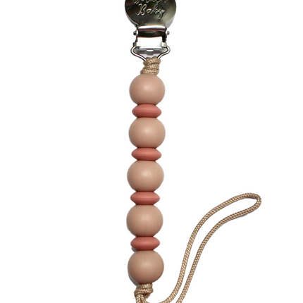 Lauren Clip // Desert Tan & Dusty Rose