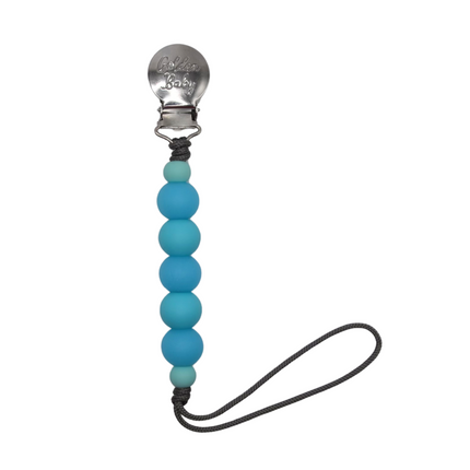Glow in the Dark Pacifier Clip // Blue