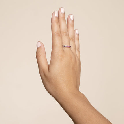 Tessa Amethyst Crystal Eternity Band