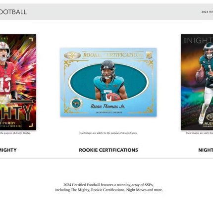 2024 Panini Certified Football Hobby Box