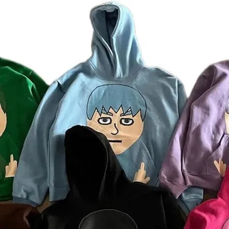 Mii Character Middle Finger Hoodie