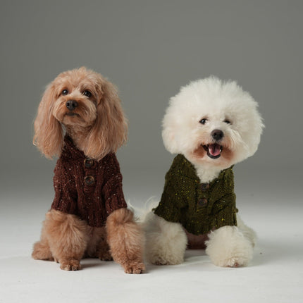 GLACIER PET SWEATER - BURGUNDY