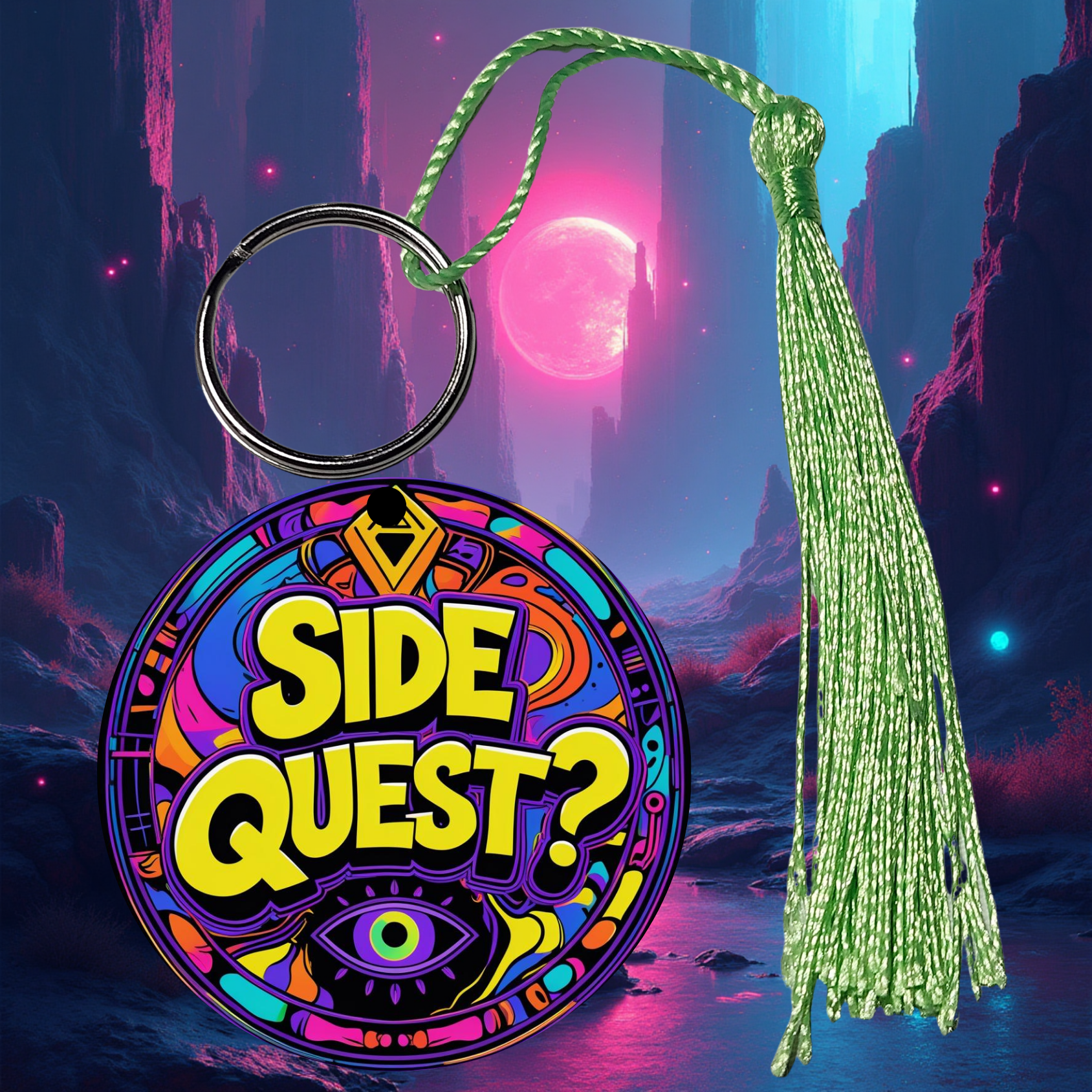 PLURR Aluminum Keychain for Raves and Festivals