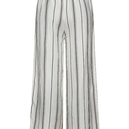 Coastal Stripe Wide-Leg Pants