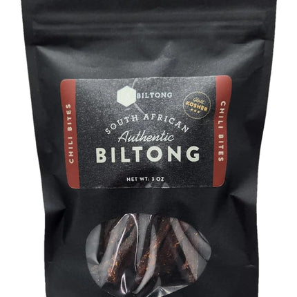 Zbiltong Authentic South African Kosher Biltong - Chili Bites, Grass-Fed Beef (3 oz)