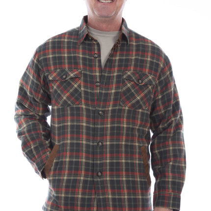 Scully Trail Haven - Men's Western Flannel Shirt Jacket