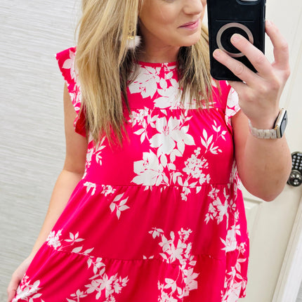 Hot Pink Petals Blouse