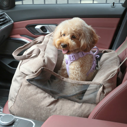 Puff Guard Dog Car Seat - Pink