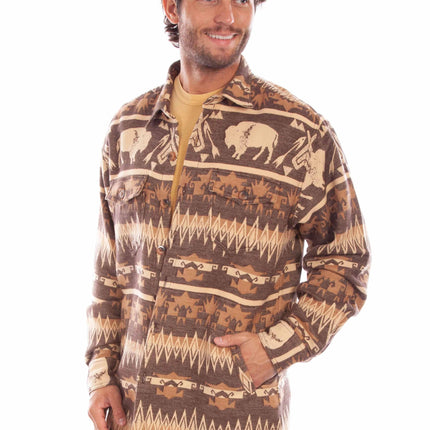 Scully Buffalo Run - Men's Western Flannel Shirt Jacket